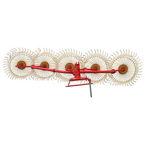 5 Wheel Left-Hand Hay Rake, 3-Point