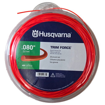Husqvarna Trimforce 0.080 Inch, 400 Foot Spooled Round String Trimmer Line - 529337002