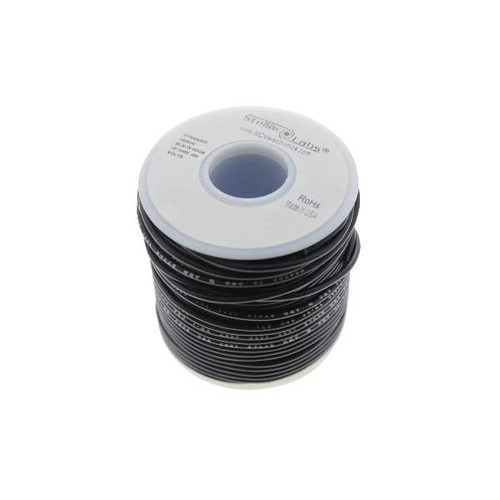 Multicomp Pro Stranded PVC Hook Up Wire, 24AWG Black