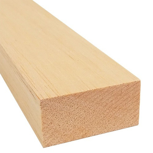 Bud Nosen Balsa Wood Block, 1" x 2" x 12", 1/pkg.