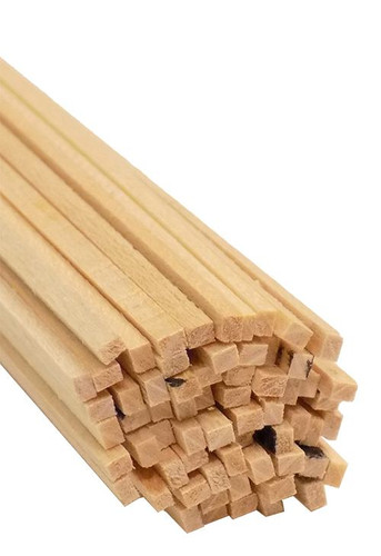 Bud Nosen Basswood Strips, 1/16" x 3/32" x 24", 60/pkg.