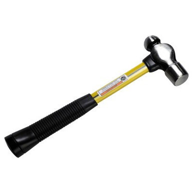 Nupla Classic Ball Pein Hammer, Fiberglass Handle, 13 in, Carbon Steel 20 oz Head, 1/EA, #21020