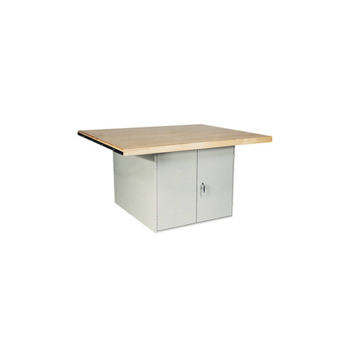 Midwest 4-Station Work Bench with Doors and 4 Wilton Vises (10")