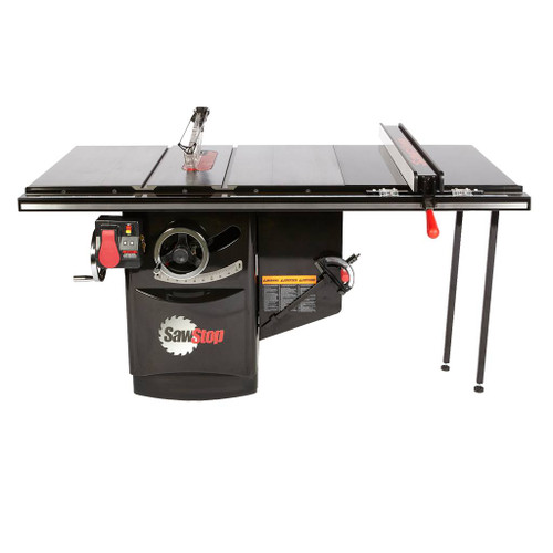 SawStop 10" Industrial Cabinet Saw, 36" Industrial T-Glide Fence, 5 HP, 3 PH, 230V