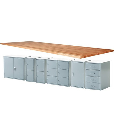 Midwest General Utility Bench Unit, 1-3/4" Maple Top