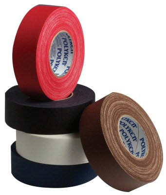Berry Global Premium Vinyl Coated Gaffers Tapes, 2 in X 60 yd, 11.5 mil, White, 1/RL