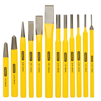 Stanley Products Cold Chisel and Punch 12 Piece Set #16-299 (3 Sets)