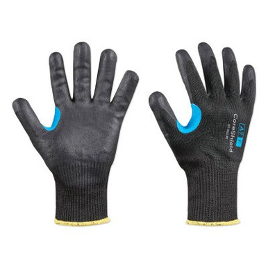 Honeywell CoreShield? A7/F Coated Cut Resistant Gloves, 9/L, HPPE/Alloy, Nitrile Micro-Foam, 13 ga, Black, 1/PR, #270513B9L