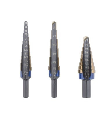 Irwin 3-PC Cobalt Step Drill Sets, 1/8"- 3/4", #IR-10502CB (Qty. 1)