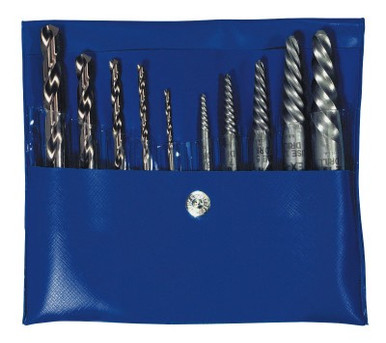 Irwin Hanson 10-pc Spiral Extractor & Drill Bit Combo Pack, #IR-11117 (5/Pkg)