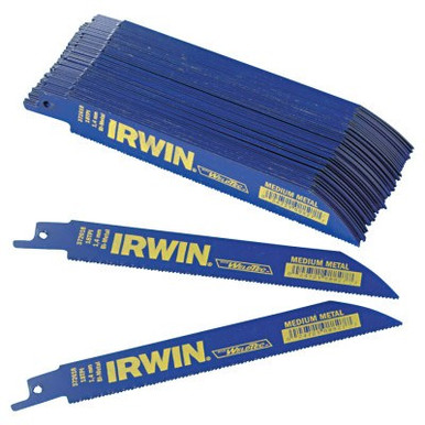 Irwin Metal Cutting Reciprocating Blades with WeldTec, 6", 18 TPI, #IR-372618BB (50/Pkg)