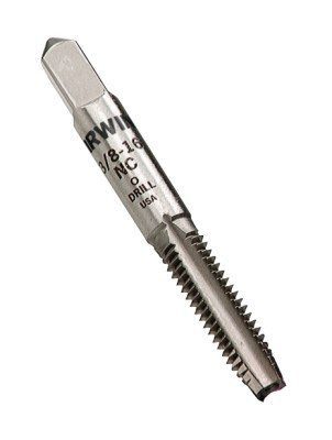 Irwin Hanson High Carbon Steel Fractional Taps, 5/16-24 NF, Carded , #8129 (3/Pkg)