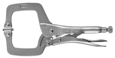 Irwin Locking C-Clamps with Swivel Pads, Jaw Opens to 2-1/8", 6" #18 (Qty. 1)