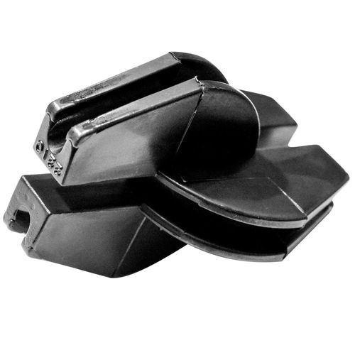 DOUBLE U END & CORNER INSULATOR-BLACK