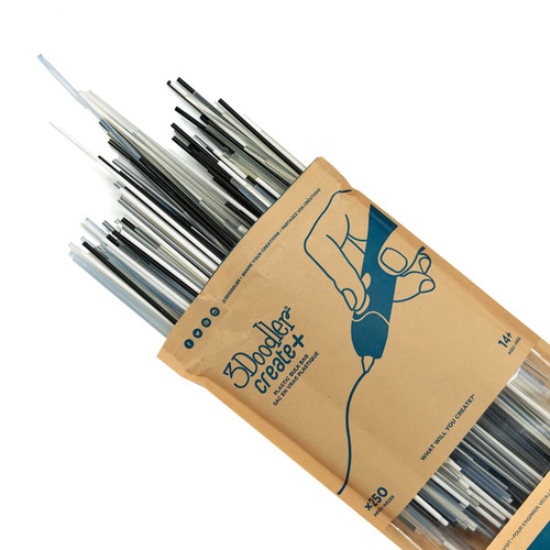 3Doodler Create+ PLA Filament Refill, 250-Pack, Clearly Glacier