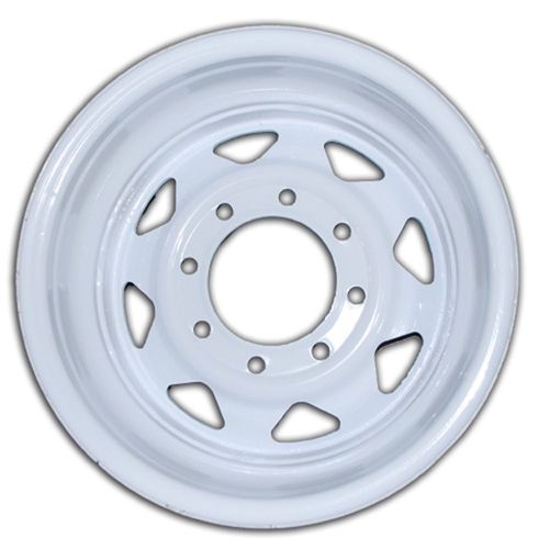 HI-RUN White Wheel, 16X6 8-6.5, 8 Spoke, KW1007