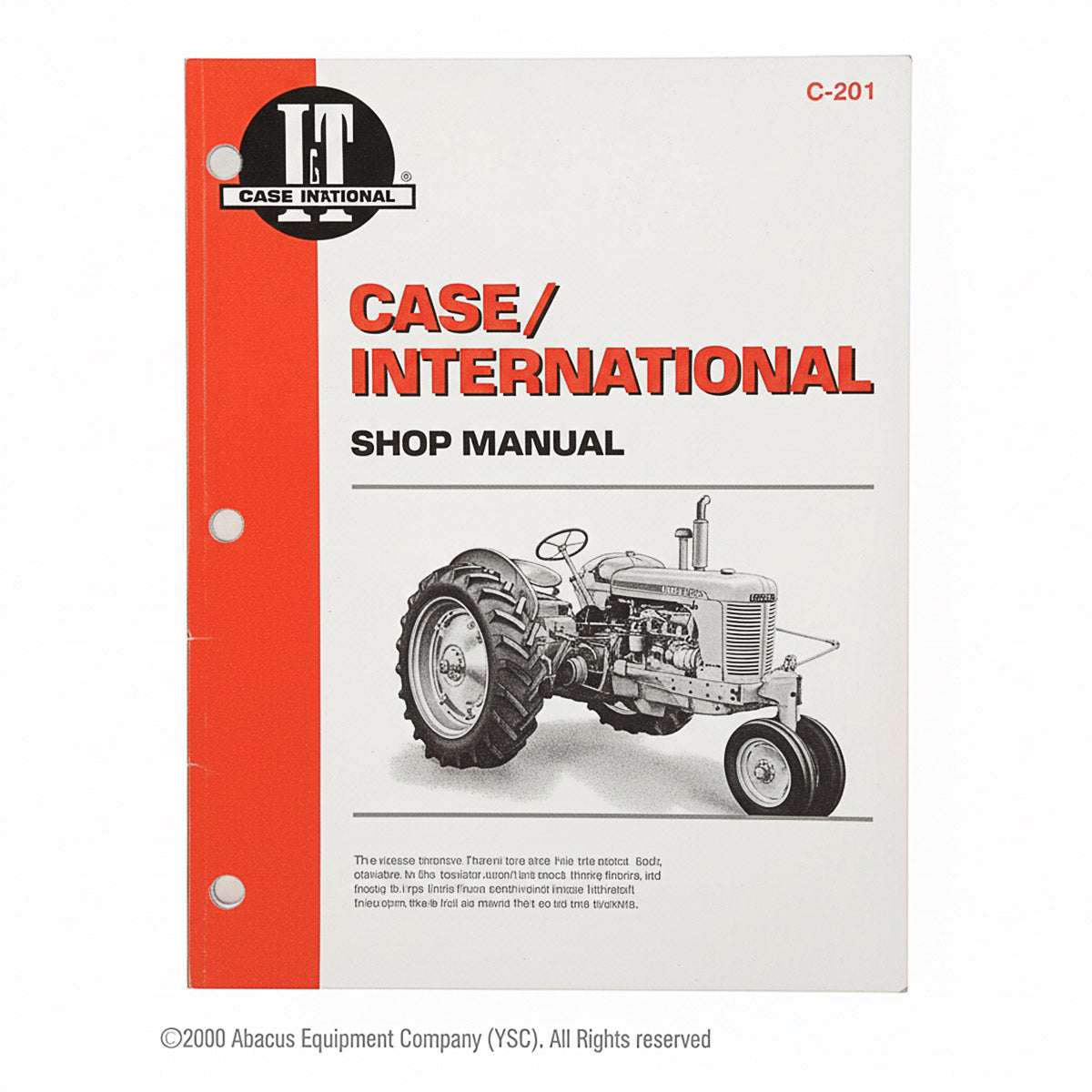 SHOP MANUAL FOR JI CASE & DAVID BROWN