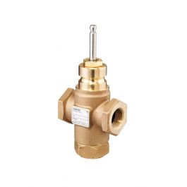Siemens Building Technology 599-03198 3-Way Bronze Mixing Valve 1/2" Flowrite 1.0Cv