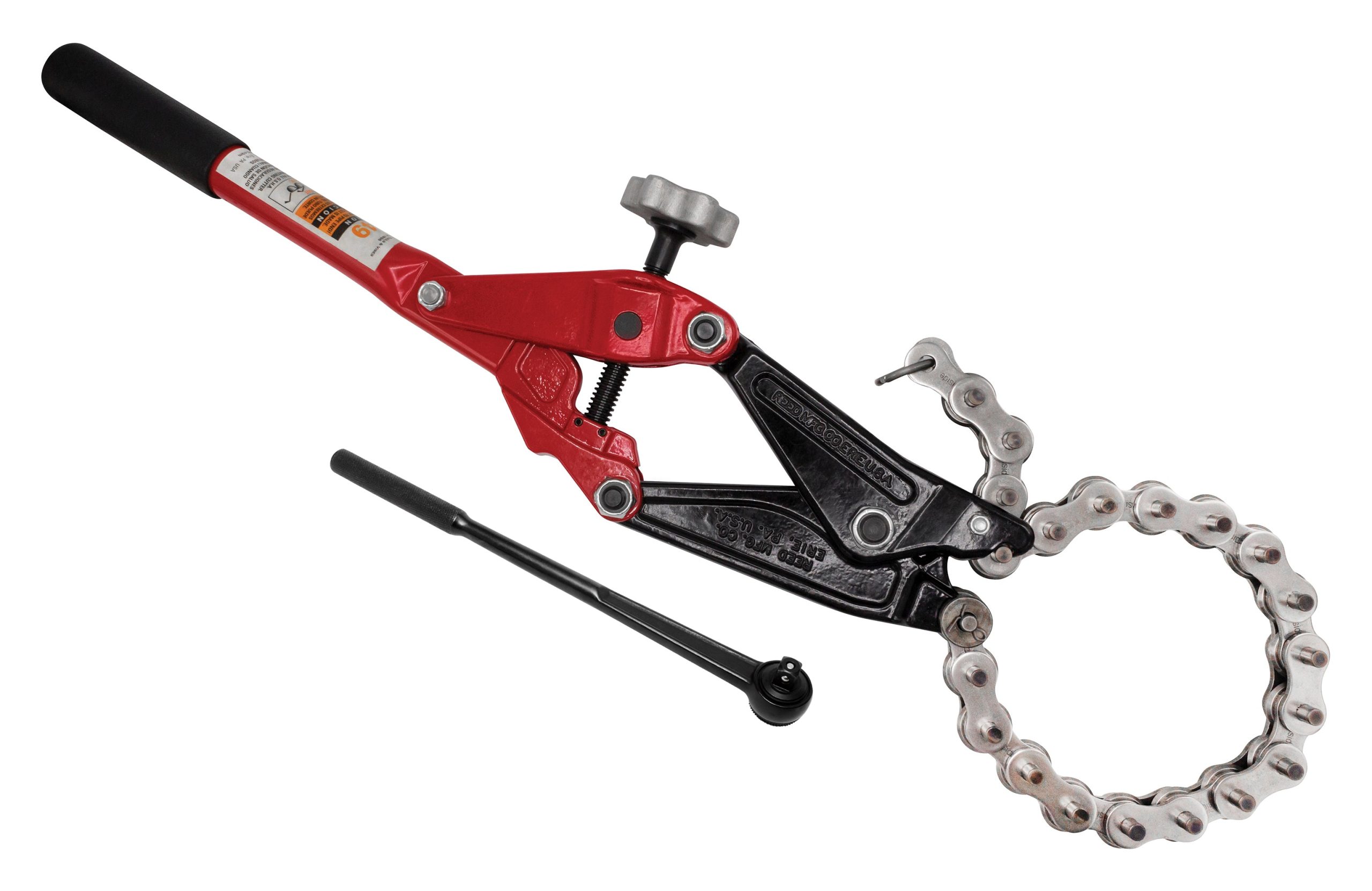 REED SC49-6 Ratcheting Soil Pipe Cutter with 6-Inch Chain