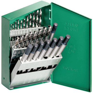 Irwin Reduced Shank High Speed Steel Drill Bit Sets, 1/16"-1/2" Cut Dia, 29 Piece Set #IR-60148 (Qty. 1)