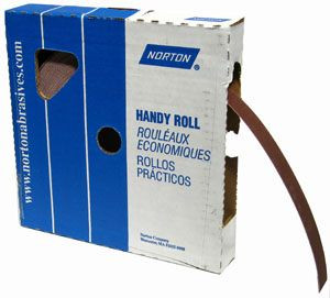 Norton Metalite Roll Cloth Backed Sandpaper, 1" x 50 yds, 180-J