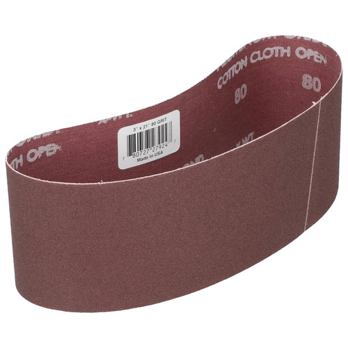 Norton Portable Sanding Belt, 3"W x 21"L, 80 Grit