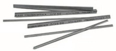Precision Brand Square Stainless Keystocks, 1/4 in x 12 in, 1 EA, #57503