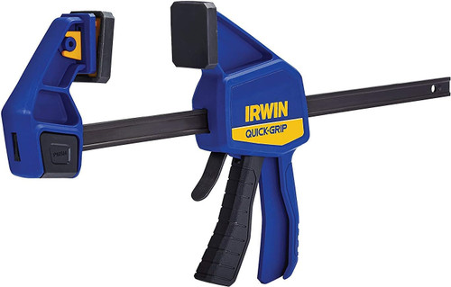 Quick-Grip Medium-Duty One-Handed Bar Clamp/Spreader, 12"