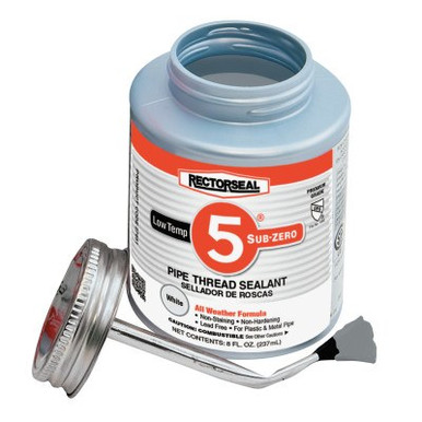 Rectorseal No. 5 Sub-Zero Pipe Thread Sealants, 1 Pint Can, Yellow, 1/CAN