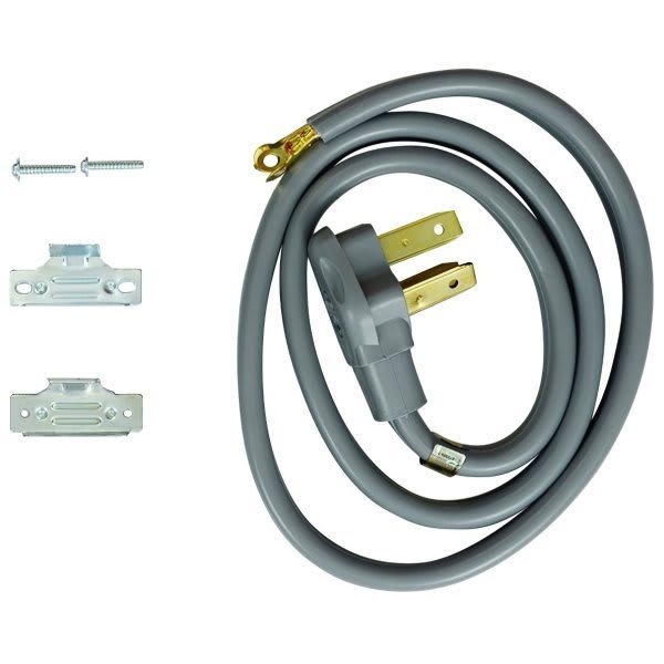 GE Replacement 4ft 3-Wire 50amp Power Cord For Range, Part#wbpc4g50a3r