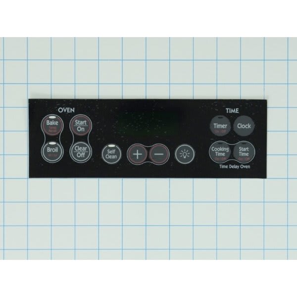 GE Replacement Control Overlay For Range, Part#wb27k10118