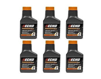 Echo (6) Pack of Genuine OEM Power Blend Ultimate 2-Stroke Oil Bottles # 6450001X
