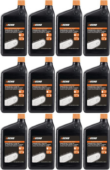 12 Pack of Echo Premium Chainsaw Bar & Chain Oil 1 Quart 6459012