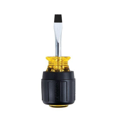 Stanley Products Vinyl Grip Stubby Standard Tip Screwdriver, 1/4" x 1-1/2" #66-088 (6/Pkg.)