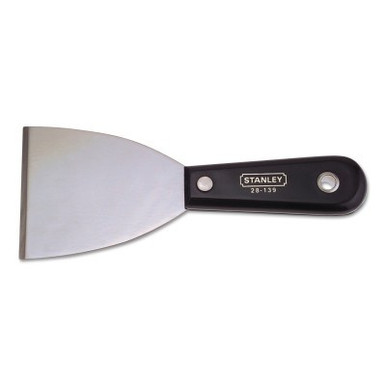 Stanley Products Nylon Handle Wall Scrapers, 3 in Wide, Stiff Blade, 1/EA, #28139