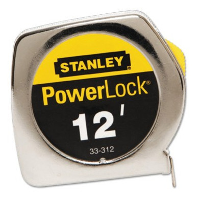 Stanley Products PowerLock Tape Measure, 12' x 3/4" #33-312 (6/Pkg.)