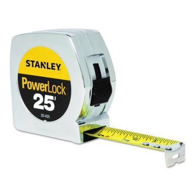 Stanley Products PowerLock Tape Measure, 25' x 1" #33-425 (4/Pkg.)