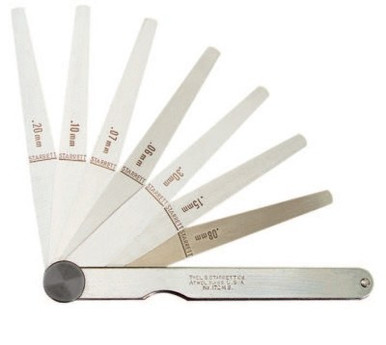 L.S. Starrett 172MBT 9 LEAVES THICKNES, 1 EA, #50656