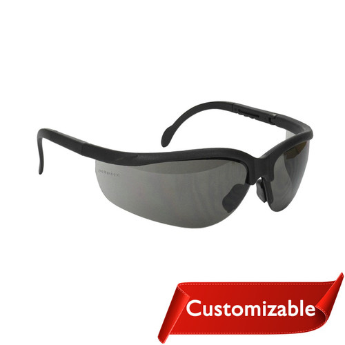 Radians Journey Safety Glasses, Black Frame, Smoke Lens