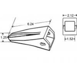 23 SERIES AUSTEMPERED DUCTILE IRON STAR CAST BUCKET TOOTH