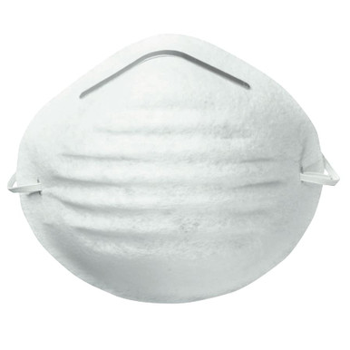 Honeywell Nuisance Disposable Dust Mask, Nose/Mouth, White, One Size, 50/BOX, #14110094CC
