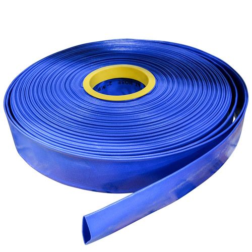 1-1/2" PVC Blue Lay Flat Discharge Hose 50' Boxed