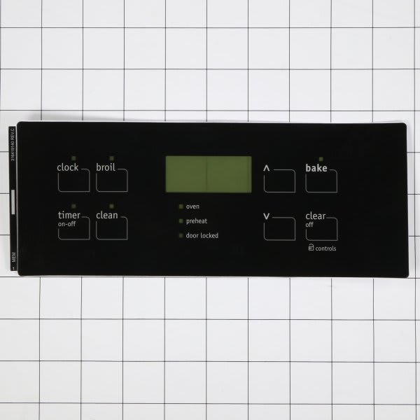 Electrolux Replacement Control Overlay For Range, Part#316419140