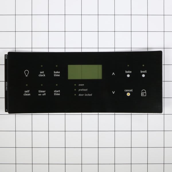 Electrolux Replacement Control Overlay For Range, Part#316419339