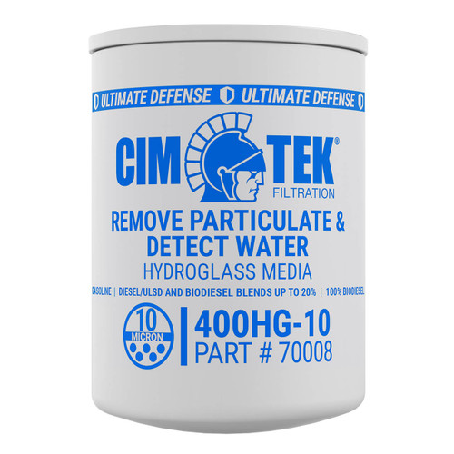 Cim-Tek 70008 400HG-10 10 Micron Water Detection Particulate Fuel Filter