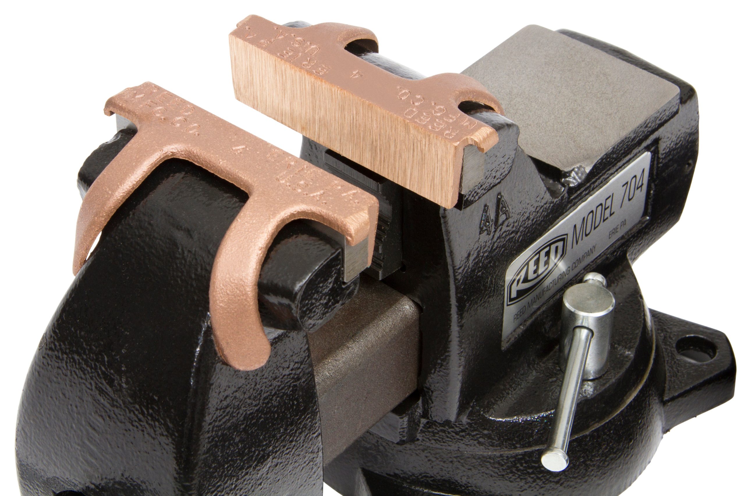 REED VC4 Brass Vise Jaw Caps, 4-Inch Jaw Width (2-Pack)