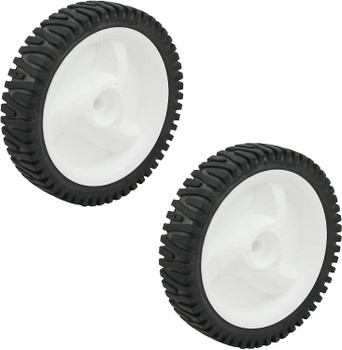 Homelite Genuine OEM Replacement 8" Front Mower Wheels, 2 Pack, 584465301
