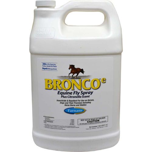 Bronco Equine Fly Spray Plus Citronella Scent, 1 Gallon