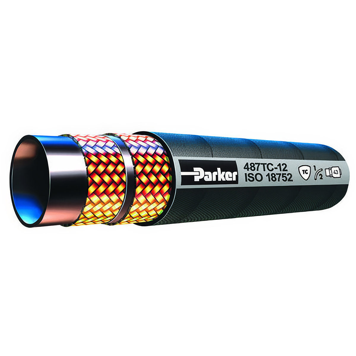 1/4 INCH X 475 FEET PARKER GLOBAL CORE 487 ISO 18752 HYDRAULIC HOSE - TUFF COVER