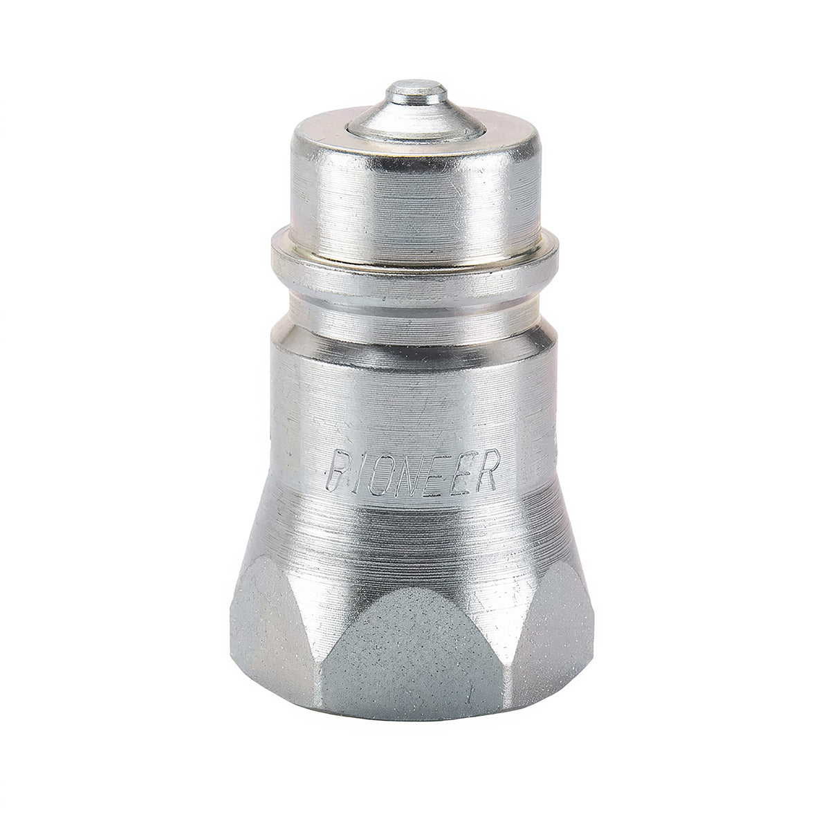 1/2" NPT ISO STANDARD MALE TIP WITH POPPET VALVE - VISI-PACK CLAMSHELL